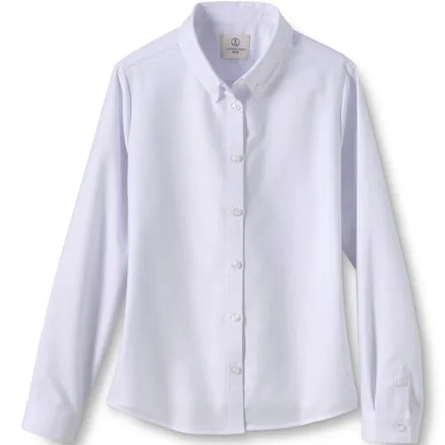 Girls Long Sleeve Oxford Dress Shirt