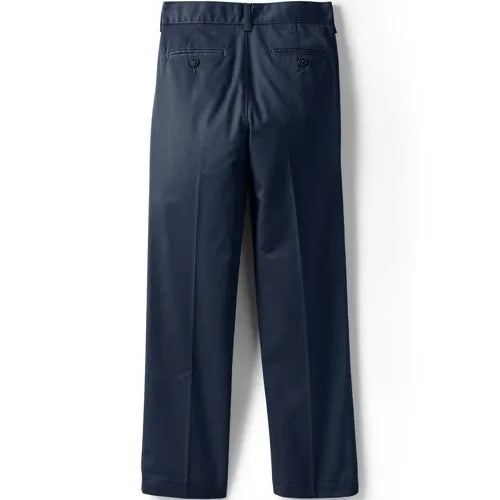 Boys Tailored Fit Blend Iron Knee Plain Front Pants