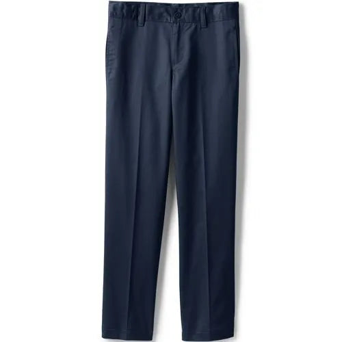 School Uniform Boys Tailored Fit Blend Iron Knee Plain Front Pants