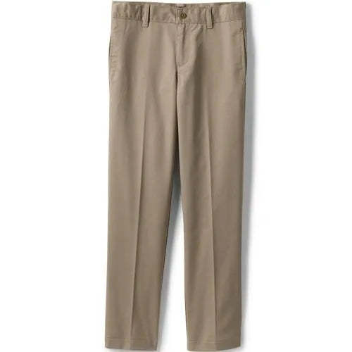 Boys Tailored Fit Blend Iron Knee Plain Front Pants