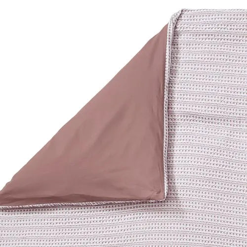 Cotton Matelasse Textured Stripe Duvet Bed Cover