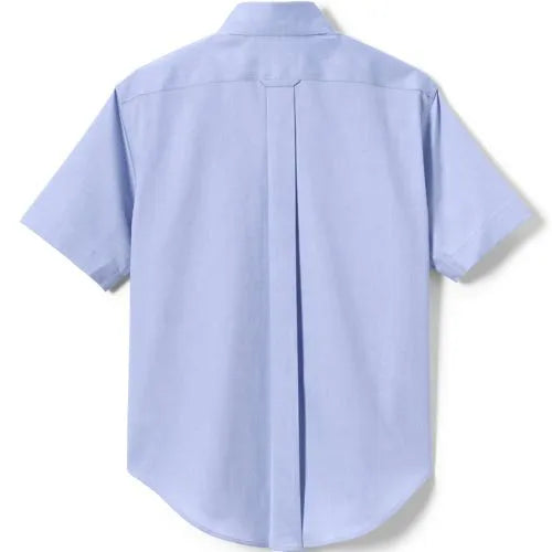Boys Short Sleeve No Iron Pinpoint Dress Shirt