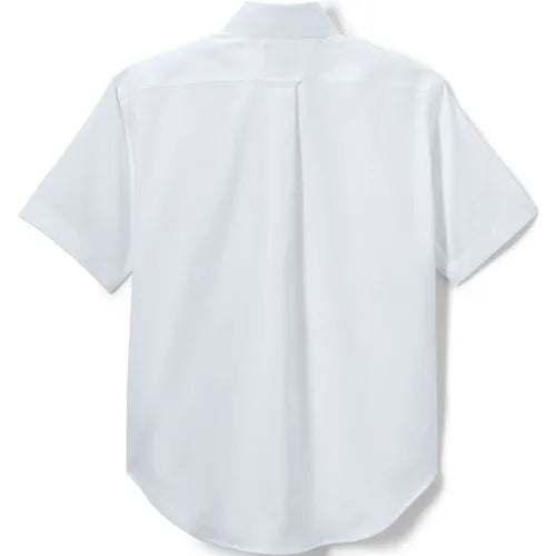 Boys Short Sleeve No Iron Pinpoint Dress Shirt