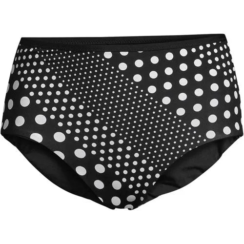 Women's Chlorine Resistant Reversible High Waisted Bikini Bottoms