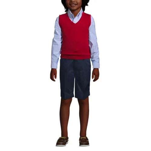 Kids Cotton Modal Fine Gauge Sweater Vest