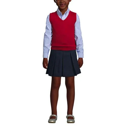 Kids Cotton Modal Fine Gauge Sweater Vest