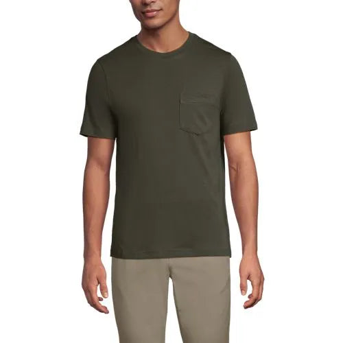 Men's Short Sleeve Cotton Supima Tee With Pocket