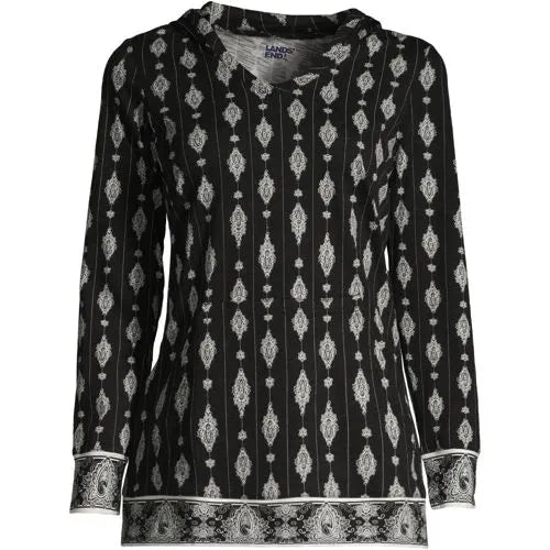 Women's Slub Jersey Hooded Tunic