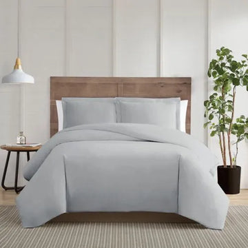 Truly Calm Silver Cool Cotton Duvet Cover Set