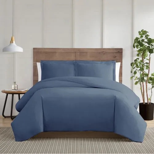 Truly Calm Silver Cool Cotton Duvet Cover Set