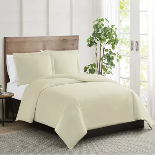 Truly Calm Silver Cool Cotton Duvet Cover Set