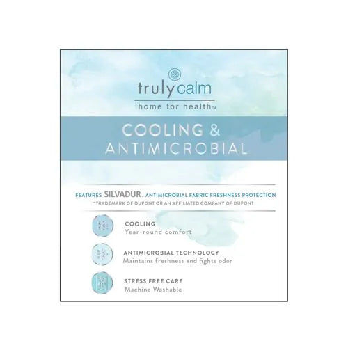 Truly Calm Silver Cool Cotton Duvet Cover Set