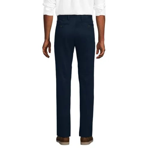 Men's Tall No Iron Straight Fit Plain Front Chino Pant