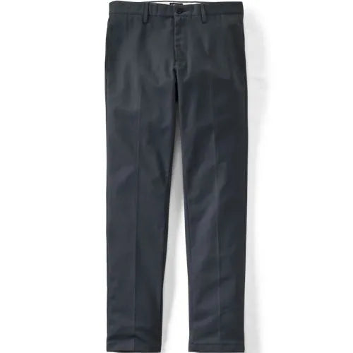 Men's No Iron Straight Fit Plain Front Chino Pant