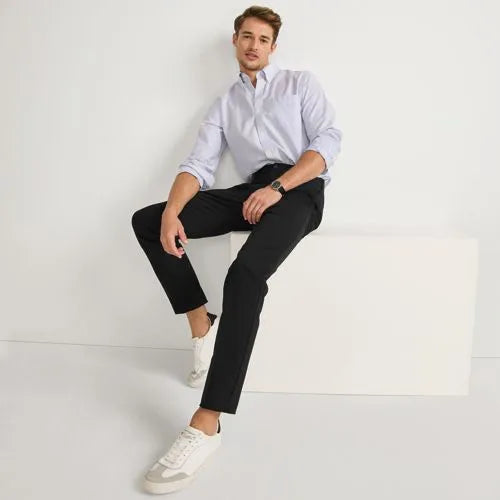 Men's Tall No Iron Straight Fit Plain Front Chino Pant