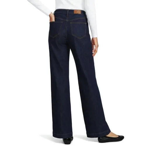 High Rise Wide Leg Denim Jeans