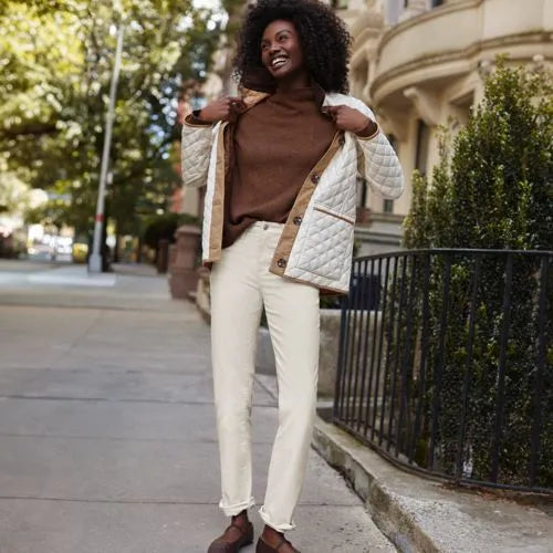Women's Mid Rise Straight Leg Corduroy Pants