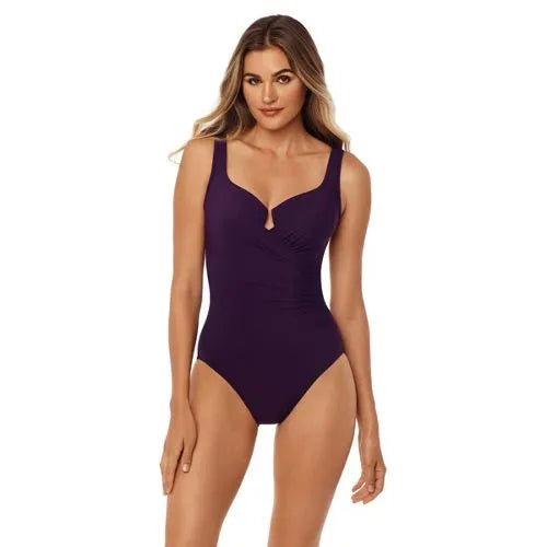 Miraclesuit Women's Must Haves Escape Slimming Underwire One Piece Swimsuit