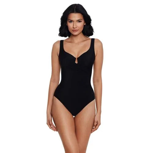 Miraclesuit Women's Must Haves Escape Slimming Underwire One Piece Swimsuit