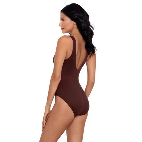 Miraclesuit Women's Must Haves Escape Slimming Underwire One Piece Swimsuit
