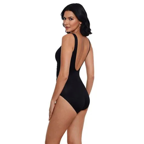 Miraclesuit Women's Must Haves Escape Slimming Underwire One Piece Swimsuit