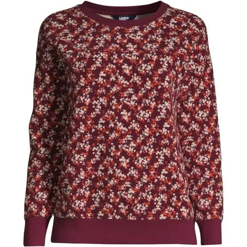 Women's Long Sleeve Waffle Crewneck Top