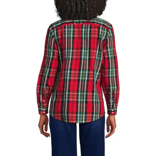 No Iron Button Front Shirt