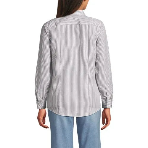 No Iron Button Front Shirt