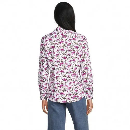 No Iron Button Front Shirt