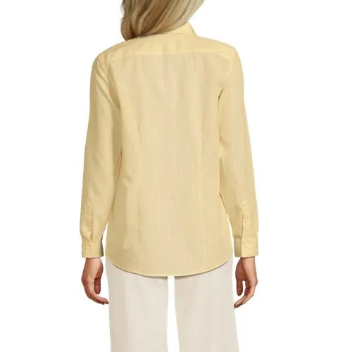 No Iron Button Front Shirt