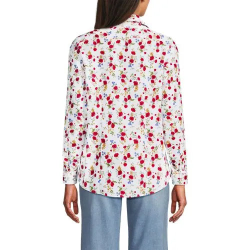 No Iron Button Front Shirt