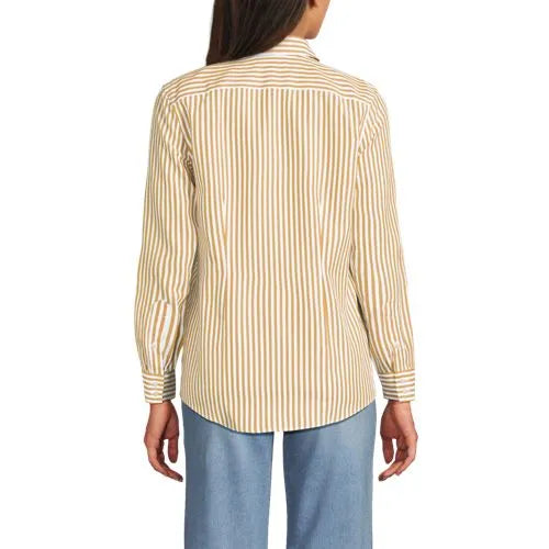 No Iron Button Front Shirt