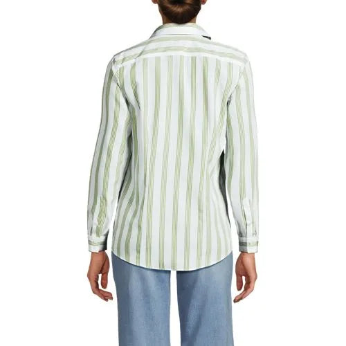 No Iron Button Front Shirt