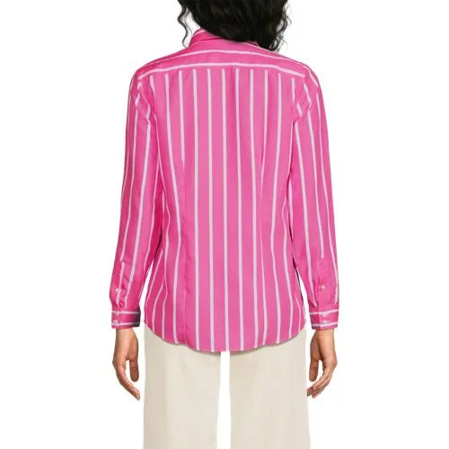No Iron Button Front Shirt