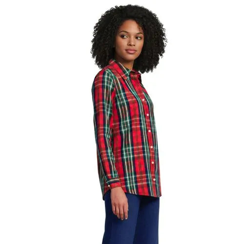 No Iron Button Front Shirt