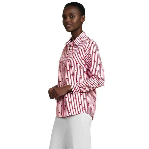 No Iron Button Front Shirt