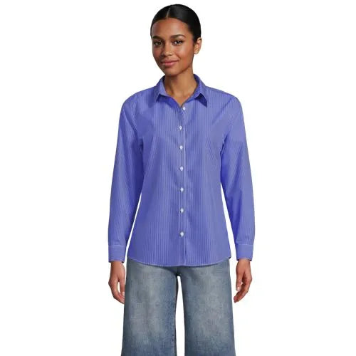 No Iron Button Front Shirt