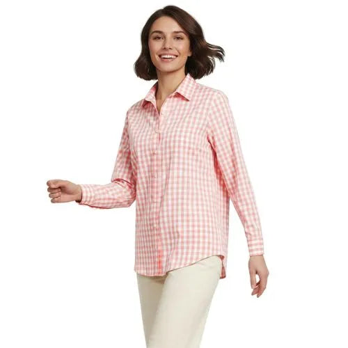 No Iron Button Front Shirt