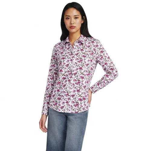 No Iron Button Front Shirt