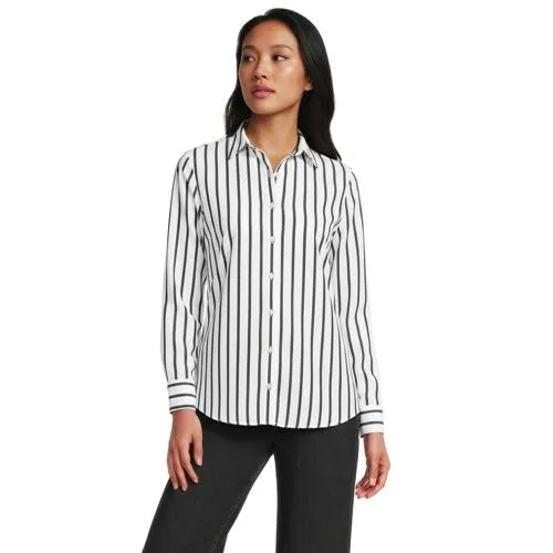 No Iron Button Front Shirt
