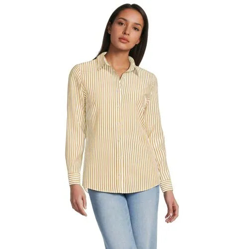 No Iron Button Front Shirt