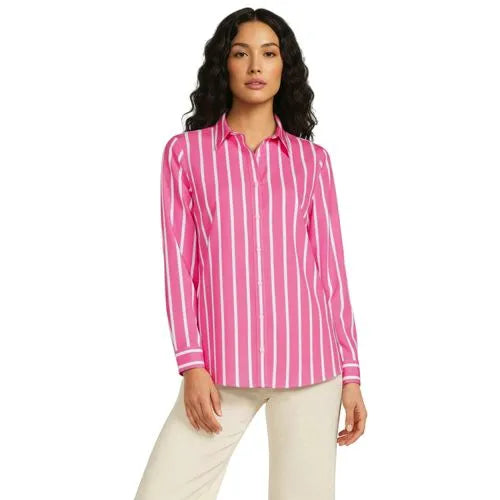 No Iron Button Front Shirt