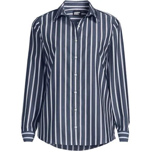 No Iron Button Front Shirt
