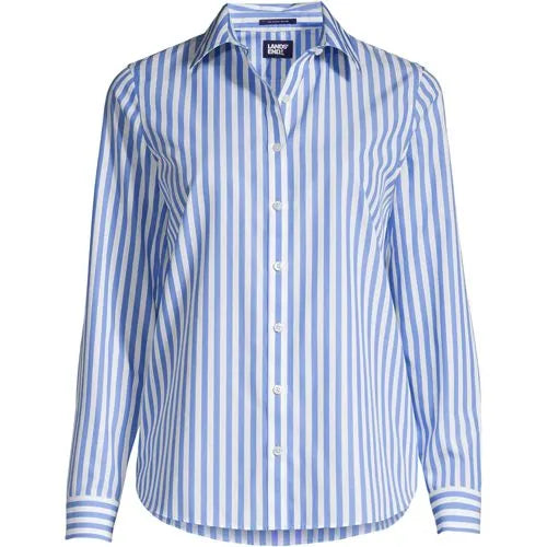 No Iron Button Front Shirt