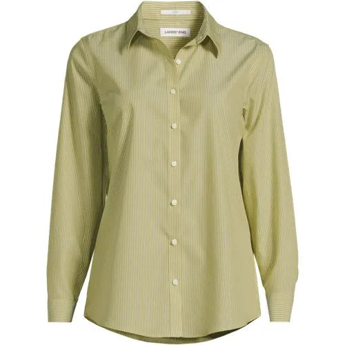 No Iron Button Front Shirt
