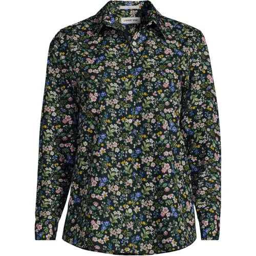 No Iron Button Front Shirt