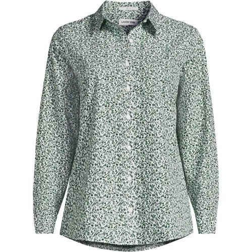 No Iron Button Front Shirt