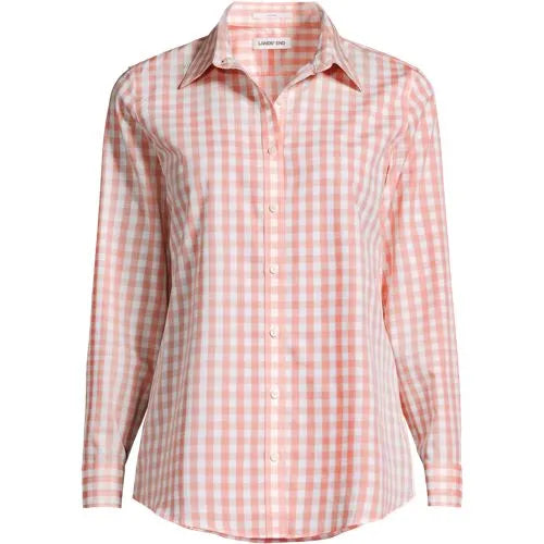 No Iron Button Front Shirt