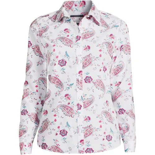 No Iron Button Front Shirt