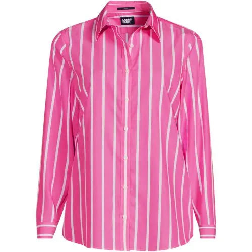 No Iron Button Front Shirt